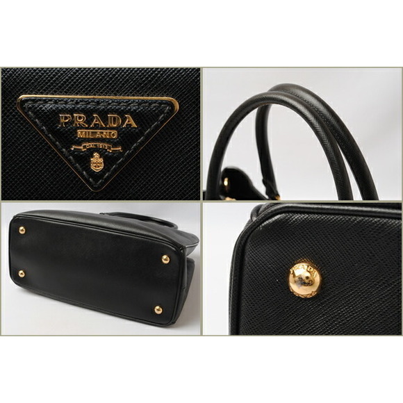 Prada 2Way Saffiano Handbag Nero - Picture 1 of 6